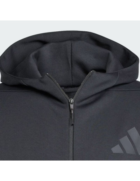 Bluza męska z kapturem new adidas z.n.e. full-zip hooded czarna - je7538