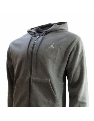 Męska bluza z kapturem air jordan brooklyn fleece jumpman szara - fv7289-091