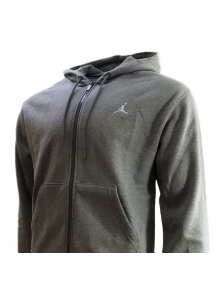 Męska bluza z kapturem air jordan brooklyn fleece jumpman szara - fv7289-091