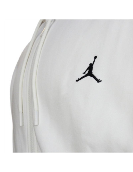 Bluza z kapturem air jordan brooklyn fleece jumpman full-zip hoodie biała - fv7289-133