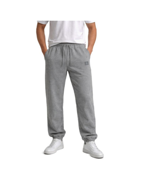 Spodnie sportowe męskie air jordan flight fleece szare - fv7251-091