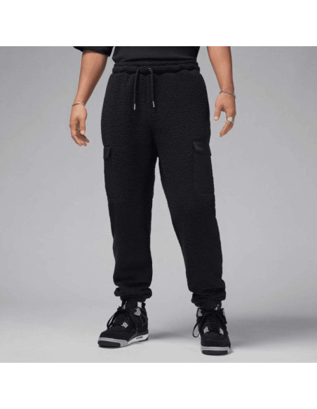 Spodnie męskie air jordan flight sherpa pants czarne - fv7450-010