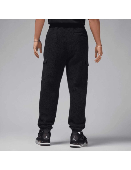 Spodnie męskie air jordan flight sherpa pants czarne - fv7450-010
