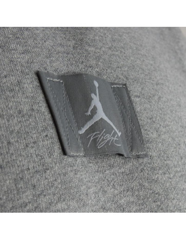 Męska bluza z kapturem air jordan flight fleece szara - fv7247-091