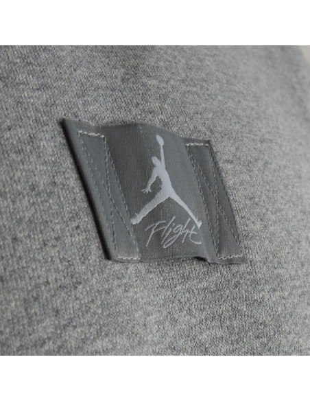 Męska bluza z kapturem air jordan flight fleece szara - fv7247-091