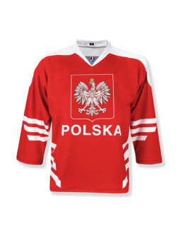 Replika bluzy meczowej hokejowej polska sr