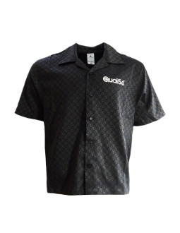 Koszula elegancka męska air jordan quai 54 shirt z krótkim rękawem czarna - fz1768-045