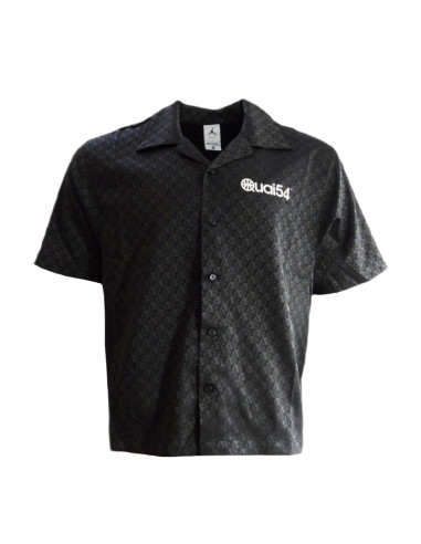 Koszula elegancka męska air jordan quai 54 shirt z krótkim rękawem czarna - fz1768-045