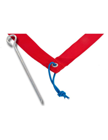 Taśma na boisko plażowe-siatkówka 48m (2x8m i 2x16m) netex - czerwone