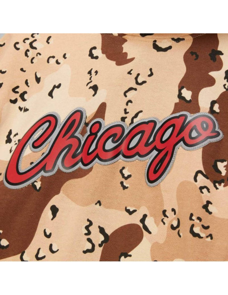 Bluza mitchell & ness nba chicago bulls camo reflective hoodie