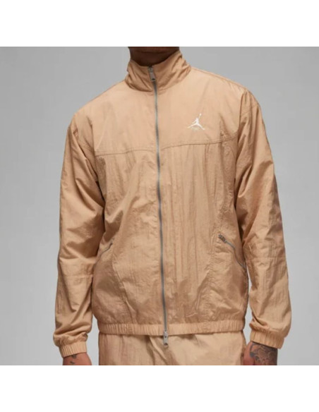 Kurtka męska air jordan essentials warm-up jacket brązowa - fb7294-200