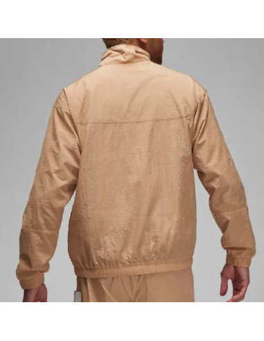 Kurtka męska air jordan essentials warm-up jacket brązowa - fb7294-200
