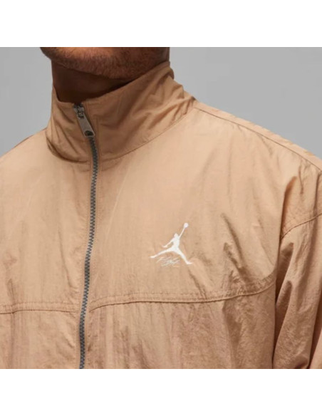Kurtka męska air jordan essentials warm-up jacket brązowa - fb7294-200