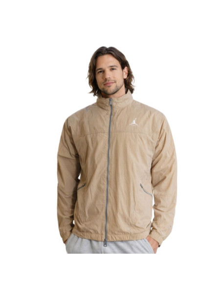 Kurtka męska air jordan essentials warm-up jacket brązowa - fb7294-200
