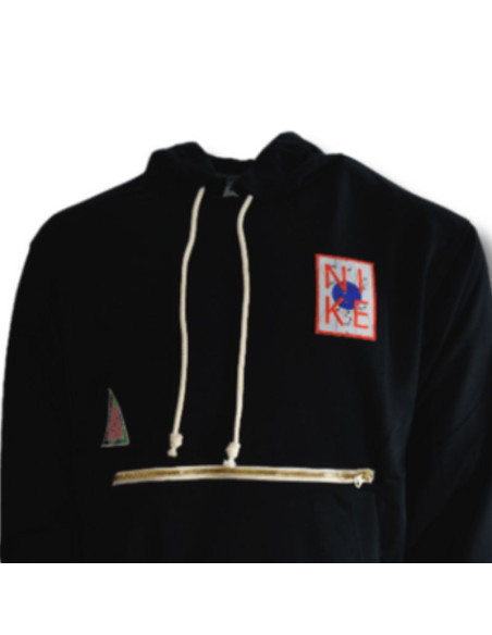 Bluza z kapturem nike premium basketball dri-fit hoodie black - dh7469-010