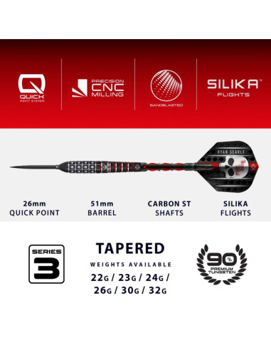 Rzutki harrows ryan searle series 3 90% steeltip