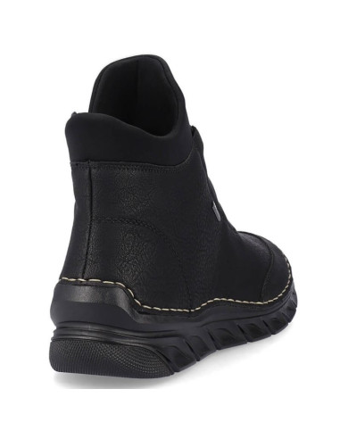 Botki damskie ocieplane czarne rieker 55069-00