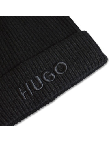 Czapka zimowa hugo boss styl social hat z dodatkiem wełny i kaszmiru - 50500970-001