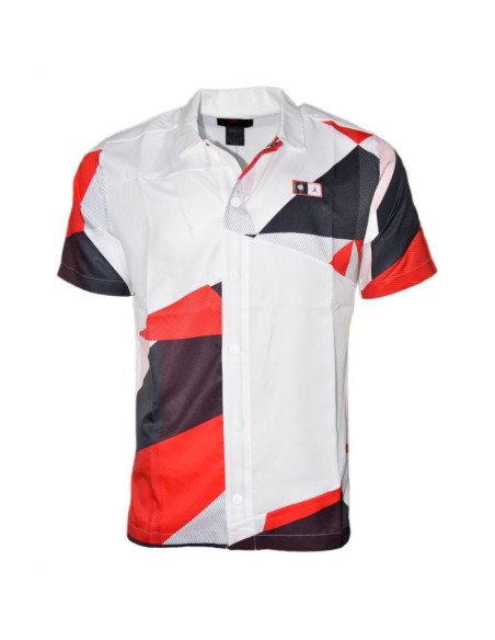 Koszulka air jordan quai 54 printed shooting shirt white - dm0754-100