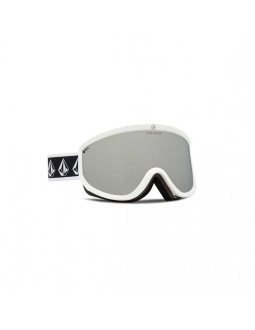 Gogle snowboardowe volcom footprints white rerun/silver chrome lustra srebne  (vg0622316)