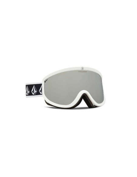 Gogle snowboardowe volcom footprints white rerun/silver chrome lustra srebne  (vg0622316)