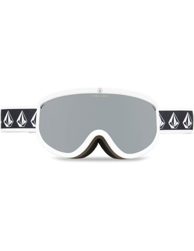 Gogle snowboardowe volcom footprints white rerun/silver chrome lustra srebne  (vg0622316)