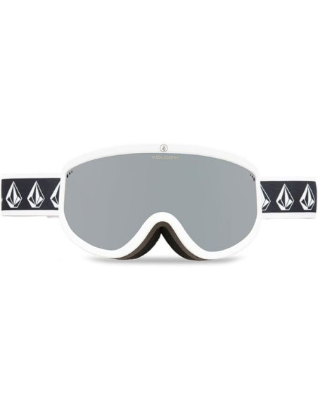 Gogle snowboardowe volcom footprints white rerun/silver chrome lustra srebne  (vg0622316)
