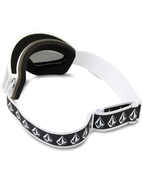 Gogle snowboardowe volcom footprints white rerun/silver chrome lustra srebne  (vg0622316)