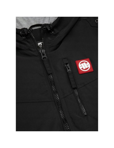 Męska kurtka przejściowa wiosenna pit bull west coast cabrillo summer hooded czarna - 5230139