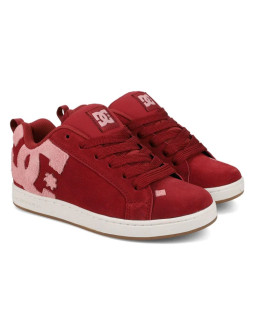 Dc shoes court graffik sd dc02222601 dark red 2