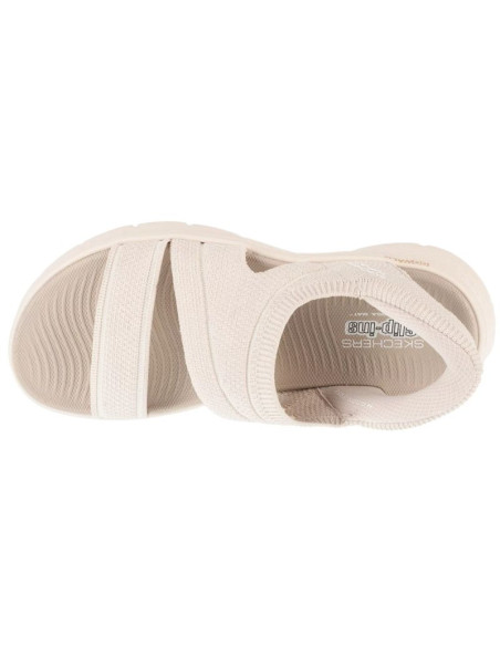 Skechers slip-ins: go walk flex sandal - enticing 141482-nat szare 37