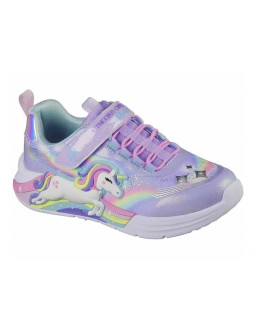 Skechers s lights - unicorn chaser 302298l-lvmt lavender/multi
