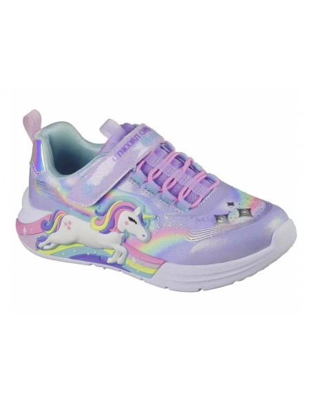 Skechers s lights - unicorn chaser 302298l-lvmt lavender/multi