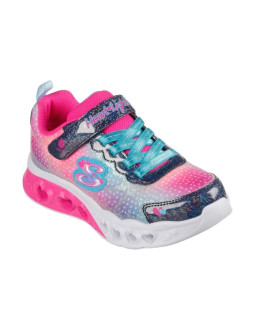 Skechers s-lights flutter heart lights - simply love 302315l-nvmt navy/multi