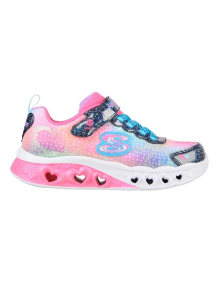 Skechers s-lights flutter heart lights - simply love 302315l-nvmt navy/multi