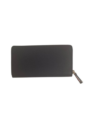 Portfel damski tommy hilfiger saffiano large czarny - aw0aw08507-cjm