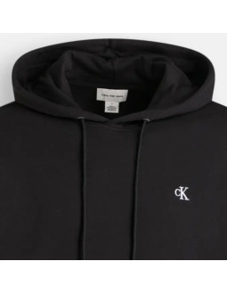 Bluza z kapturem calvin klein jeans czarna - lz04re281g-ub1