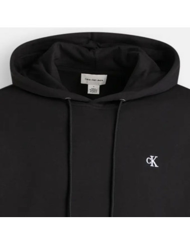 Bluza z kapturem calvin klein jeans czarna - lz04re281g-ub1