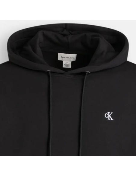 Bluza z kapturem calvin klein jeans czarna - lz04re281g-ub1