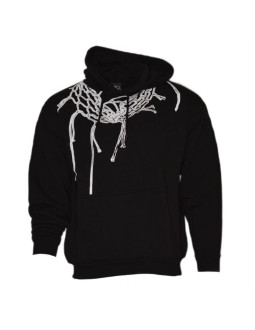 Bluza koszykarska z kapturem basketball k1x net hoody black   - kxm241-013-1