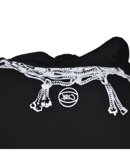 Bluza koszykarska z kapturem basketball k1x net hoody black   - kxm241-013-1