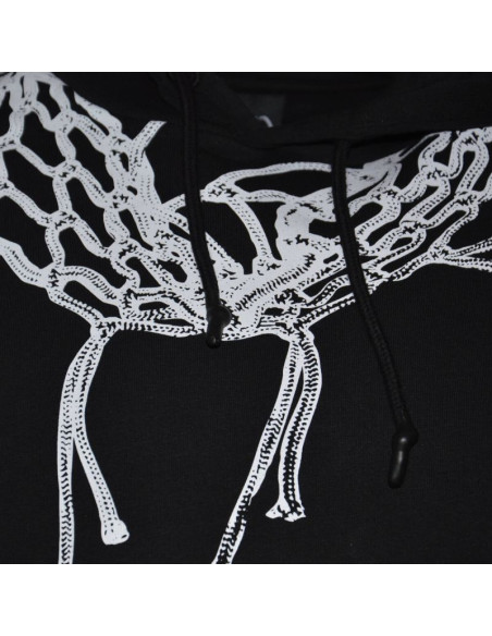 Bluza koszykarska z kapturem basketball k1x net hoody black   - kxm241-013-1