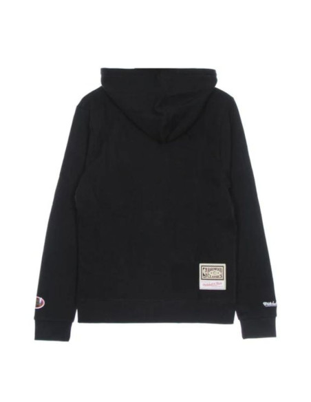 Bluza z kapturem mitchell & ness nba cropped logo chicago bulls czarna