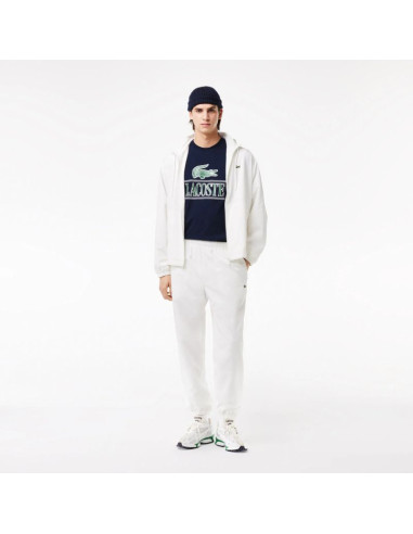 Czapka zimowa wełniana lacoste ribbed wool beanie granatowa - rb0001-166