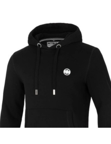 Męska bluza z kapturem pit bull west coast small logo czarna- 1220239