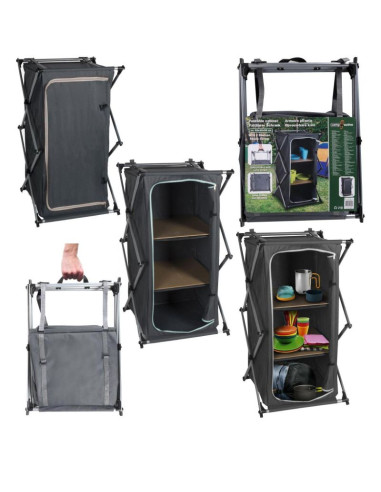 Szafa turystyczna składana z 3 półkami 49x53x95cm camp active