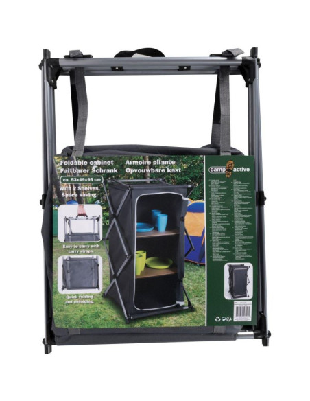 Szafa turystyczna składana z 3 półkami 49x53x95cm camp active