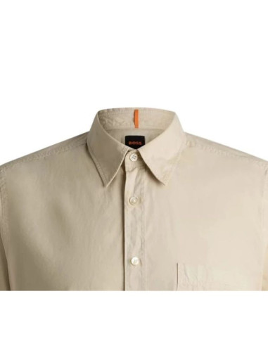 Koszula męska boss relegant_6-short_m light beige (50537331-271)