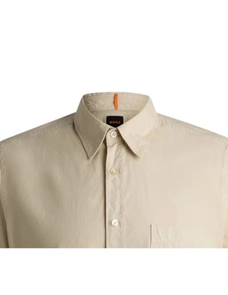 Koszula męska boss relegant_6-short_m light beige (50537331-271)