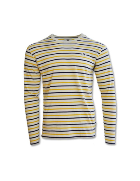 Bluza męska longsleeve wood wood mel stripe off -10235404-2323